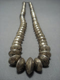 Magnificent Vintage Native American Jewelry Navajo Sterling Silver Necklace Old-Nativo Arts