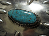 Magnificent Vintage Native American Jewelry Navajo Sterling Silver Turquoise Ketoh Bracelet-Nativo Arts