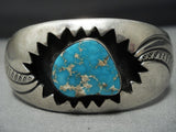 Magnificent Vintage Native American Jewelry Navajo Sterling Silver Zigzag Bracelet Cuff-Nativo Arts