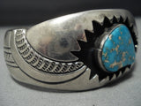 Magnificent Vintage Native American Jewelry Navajo Sterling Silver Zigzag Bracelet Cuff-Nativo Arts