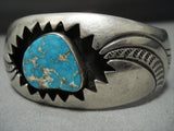 Magnificent Vintage Native American Jewelry Navajo Sterling Silver Zigzag Bracelet Cuff-Nativo Arts