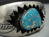 Magnificent Vintage Native American Jewelry Navajo Sterling Silver Zigzag Bracelet Cuff-Nativo Arts