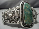 Magnificent Vintage Native American Navajo Royston Turquoise Sterling Silver Bracelet Old-Nativo Arts