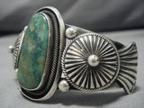 Magnificent Vintage Native American Navajo Royston Turquoise Sterling Silver Bracelet Old-Nativo Arts