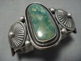 Magnificent Vintage Native American Navajo Royston Turquoise Sterling Silver Bracelet Old-Nativo Arts