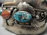 Magnificent Vintage Navajo John Sterling Silver Native American Bracelet Old-Nativo Arts