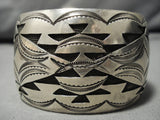 Magnificent Vintage Navajo Sterling Silver Native American Bracelet Old-Nativo Arts
