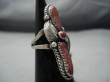 Magnificent Vintage Navajo Sterling Silver Native American Jewelry Ring Old-Nativo Arts