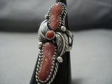 Magnificent Vintage Navajo Sterling Silver Native American Jewelry Ring Old-Nativo Arts