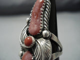 Magnificent Vintage Navajo Sterling Silver Native American Jewelry Ring Old-Nativo Arts