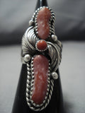 Magnificent Vintage Navajo Sterling Silver Native American Jewelry Ring Old-Nativo Arts