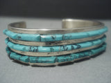 Magnificent Vintage Zuni Turquoise Sterling Silver Native American Jewelry Bracelet-Nativo Arts