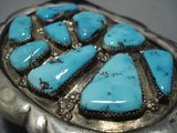 Magnifiecent Vintage Native American Jewelry Navajo Orenci Turquoise Sterling Silver Ketoh Bracelet-Nativo Arts