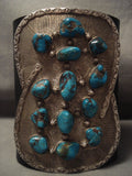 Mammoth Vintage Navajo Turquoise Native American Jewelry Silver Ketoh Bracelet-Nativo Arts