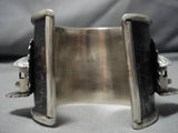 MARVELOUS 3D KACHINA ROYSTON TURQUOISE STERLING SILVER BRACELET-Nativo Arts