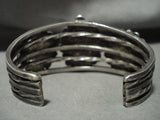 Marvelous Early 1900's Vintage Navajo Cerrillos Turquoise Native American Jewelry Silver Bracelet-Nativo Arts