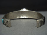 Marvelous Navajo 3d Turquoise Picturesque Sterling Silver Nightsky Bracelet-Nativo Arts