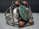 Marvelous Nvintage Navajo Native American Jewelry jewelry Turquoise Sterling Silver Bracelet-Nativo Arts