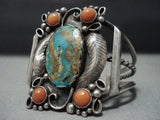 Marvelous Nvintage Navajo Native American Jewelry jewelry Turquoise Sterling Silver Bracelet-Nativo Arts