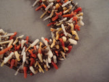 Marvelous Santo Domingo 'Corals And Shells' Heishi Native American Jewelry Silver Necklace-Nativo Arts