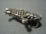 Marvelous Vintag Navajo Toad Sterling Native American Jewelry Silver Ben Yazzie Pin-Nativo Arts