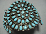 Marvelous Vintage 70 Turquoise Teardrop Sterling Silver Native American Jewelry Navajo Bracelet-Nativo Arts