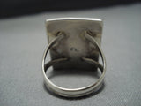 Marvelous Vintage Native American Jewelry Hopi Arved Kachina Sterling Silver Ring Old-Nativo Arts