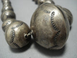 Marvelous Vintage Native American Jewelry Navajo Sterling Silver Necklace Old Jewelry-Nativo Arts
