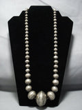 Marvelous Vintage Native American Jewelry Navajo Sterling Silver Necklace Old Jewelry-Nativo Arts