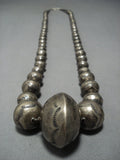 Marvelous Vintage Native American Jewelry Navajo Sterling Silver Necklace Old Jewelry-Nativo Arts