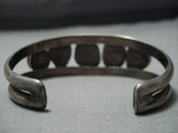 Marvelous Vintage Native American Jewelry Navajo Turquoise Sterling Silver Bracelet Cuff-Nativo Arts