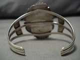 Marvelous Vintage Native American Navajo Carico Lake Turquoise Sterling Silver Bracelet Old-Nativo Arts