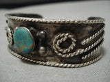 Marvelous Vintage Native American Navajo Royston Turquoise Sterling Silver Bracelet Old-Nativo Arts
