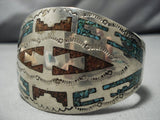 Marvelous Vintage Navajo Sterling Silver Native American Bracelet Old-Nativo Arts