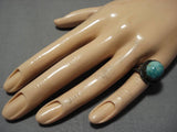 Marvelous Vintage Navajo Sterling Silver Native American Ring Old-Nativo Arts