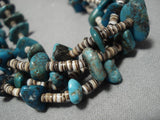 Marvelous Vintage Navajo Turquoise Native American Necklace Old-Nativo Arts