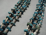 Marvelous Vintage Navajo Turquoise Native American Necklace Old-Nativo Arts