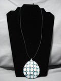 Marvelous Vintage Santo Domingo Inlaid Turquoise Shell Native American Necklace-Nativo Arts