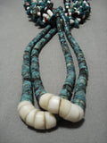 Mega Turquoise!! Vintage Navajo Native American Necklace Old-Nativo Arts