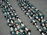 Mega Turquoise!! Vintage Navajo Native American Necklace Old-Nativo Arts