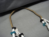 Mega Turquoise!! Vintage Navajo Native American Necklace Old-Nativo Arts