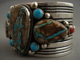 Mind Blowing Vintage Navajo Native American Jewelry jewelry Mega Royston Turquoise Bracelet-Nativo Arts