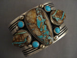 Mind Blowing Vintage Navajo Native American Jewelry jewelry Mega Royston Turquoise Bracelet-Nativo Arts