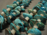 Mind Blowing Vintage Santo Domingo Very Old Turquoise Necklace-Nativo Arts