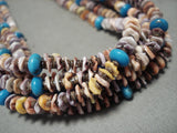 Mind Boggling Yazzie Navajo Sterling Native American Jewelry Silver Shell Bisbee Turquoise Necklace Old-Nativo Arts