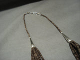 Mind Boggling Yazzie Navajo Sterling Native American Jewelry Silver Shell Bisbee Turquoise Necklace Old-Nativo Arts
