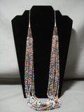Mind Boggling Yazzie Navajo Sterling Native American Jewelry Silver Shell Bisbee Turquoise Necklace Old-Nativo Arts