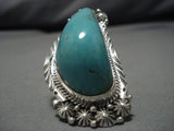 Monumental Vintage Native American Navajo Ben Begaye Sterling Silver Ring-Nativo Arts