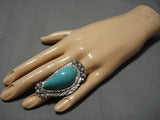 Monumental Vintage Native American Navajo Ben Begaye Sterling Silver Ring-Nativo Arts