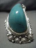 Monumental Vintage Native American Navajo Ben Begaye Sterling Silver Ring-Nativo Arts
